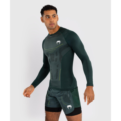 Rashguard - funkční tričko Venum Technical 3.0 - dlouhé rukávy - Forest Green (Velikost XXS)