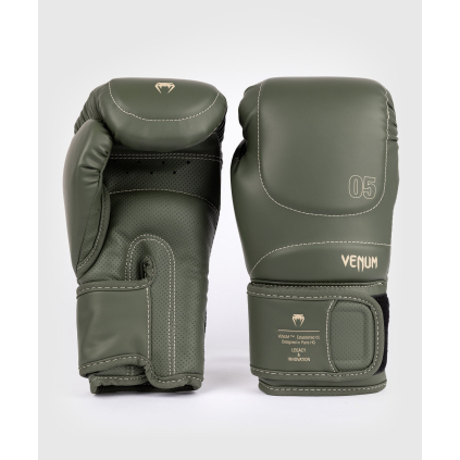 Boxerské rukavice Venum IMPACT EVO - Military Green (Velikost 10oz)