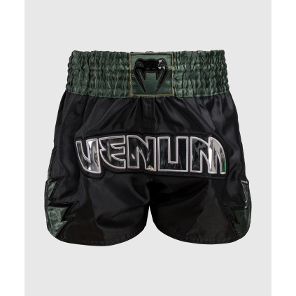 Muay Thai šortky Venum Inferno - Deep Black/Khaki