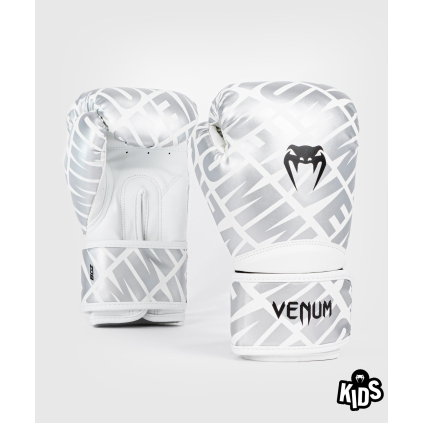DĚTSKÉ boxerské rukavice Venum Contender 1.5 XT - White-Silver (Velikost 4 oz)