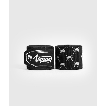 Boxerské bandáže Venum Monogram Black/White