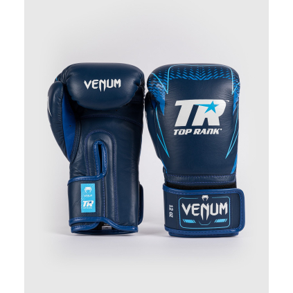 Profi boxerské rukavice Venum x Top Rank Original Hammer - Navy Blue (Velikost 10oz)