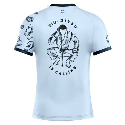 Rashguard Ground Game Jiu Jitsu is Calling x Noize - krátké rukávy (Velikost XS)