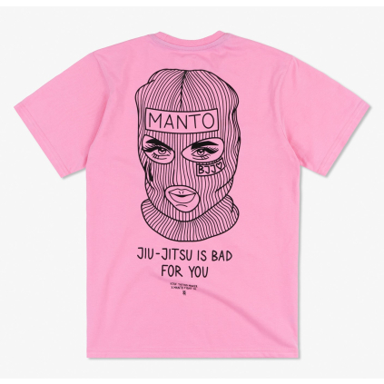 panske tricko jiu jitsu is bad for you ruzove pink manto f9