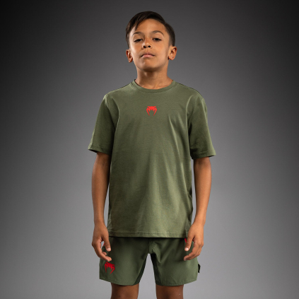 DĚTSKÉ tričko Venum Contender - Army Green/Orange (Velikost 8 years)