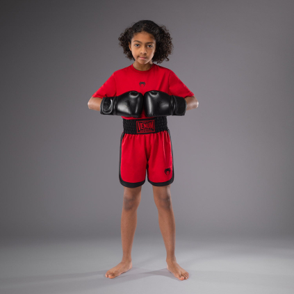 DĚTSKÉ boxerské šortky Venum Classic - červené Cherry Red (Velikost 8 years)