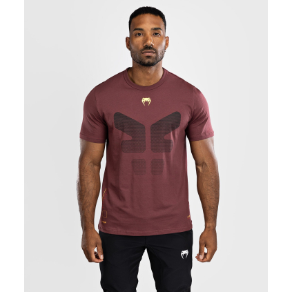 Pánské tričko Venum Tactical XT - Black/Burgundy/Gold (Velikost S)