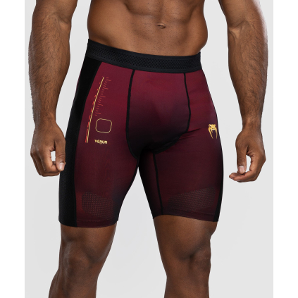 Kompresní vale tudo šortky Venum Tactical XT - Black/Burgundy/Gold (Velikost M)