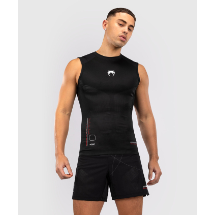 Pánský rashguard Venum Tactical XT - bez rukávů - Black/Fire Red (Velikost S)