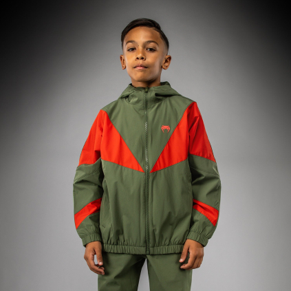 DĚTSKÁ šusťákovka Venum Vectra Track Jacket - Army Green/Orange (Velikost 8 years)