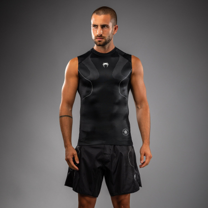 Rashguard Venum Nexus - bez rukávů - Black/Silver (Velikost S)