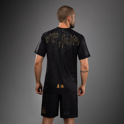 Funkční Dry Tech tričko Venum Serpenti - Black/Silver/Gold (Velikost S)