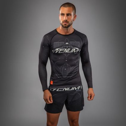 253095 rashguard venum eclipse dlouhe rukavy black ivory velikost s