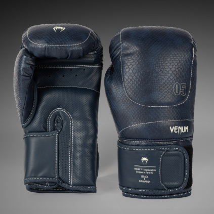 Boxerské rukavice Venum Impact Evo Scales - Midnight Blue (Velikost 10oz)
