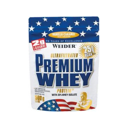 Weider Premium Whey Protein 500g (Varianta Balení: sáček 500g, Příchuť: čokoláda-nugát (X))
