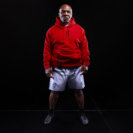 Pánská mikina Venum x Mike Tyson Tiger - Intense Red/Deep Black (Velikost S)