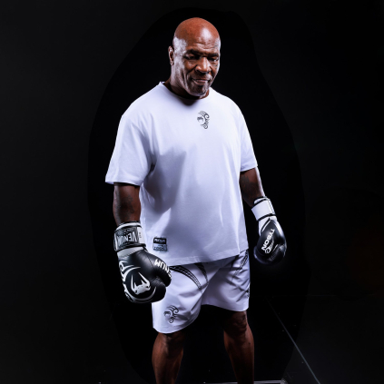 Pánské tričko Venum x Mike Tyson Tiger - Optical White (Velikost XS)