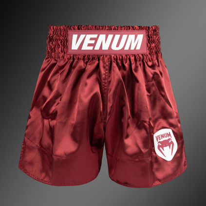 Muay Thai šortky Venum Classic Evo - Burgundy (Velikost S)
