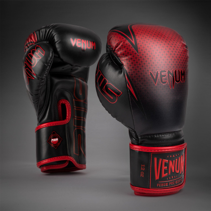 Boxerské rukavice Venum x RWS 2.0 - Black/Red (Velikost 10oz)