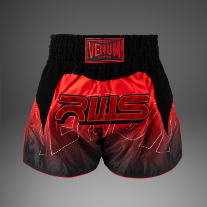 Muay Thai šortky Venum x RWS 2.0 - Black/Red (Velikost S)