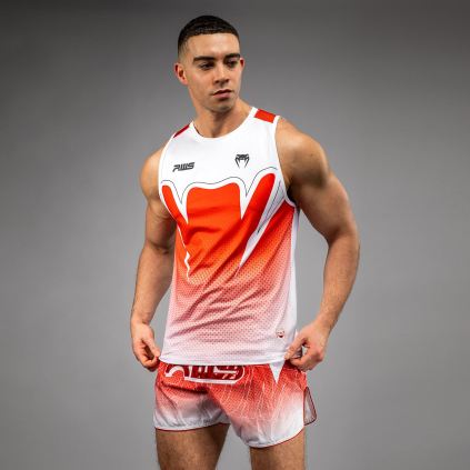 Pánské funkční Dry Tech tílko Venum x RWS 2.0 - White/Red (Velikost S)