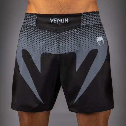 Fight MMA šortky Venum No Gi - Black/ Silver Grey (Velikost XS)