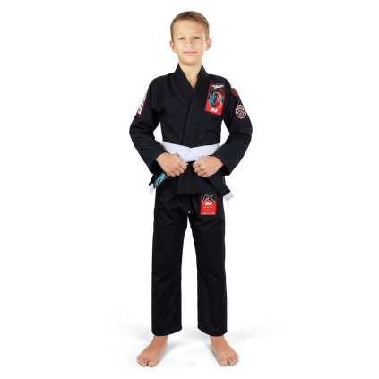 Dětské BJJ Gi  kimono Ground Game Ninja - černé (Velikost K00)