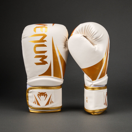 Boxerské rukavice Venum Challenger 2.5 - White/Gold (Velikost 8oz)