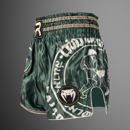 Muay Thai šortky Venum x Rajadamnern - Military Green (Velikost S)
