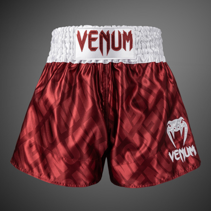 Muay Thai šortky Venum Contender XT  Cherry Red/White (Velikost S)