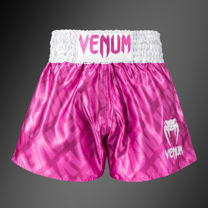 Muay Thai šortky Venum Contender XT - Candy Pink/ White (Velikost S)