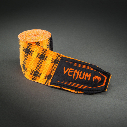 Boxerské bandáže Venum Tartan - Pumpkin (Velikost 2,5 m)