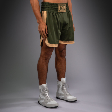 Boxerské šortky Venum Classic - Military Green/Sand (Velikost XS)