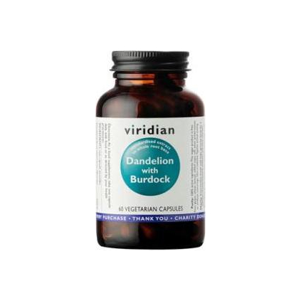 VIRIDIAN nutrition Dandelion with Burdock 60 kapslí - EXP. 5. 12. 2025