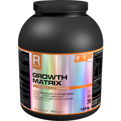 Reflex Nutrition Growth Matrix 1890g (Varianta Balení: 1890g, Příchuť: čokoláda)