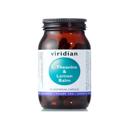 VIRIDIAN nutrition L-Theanine & Lemon Balm 90 kapslí