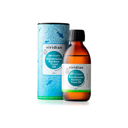 VIRIDIAN nutrition Organic Rainbow Trout Omega Oil 200 ml. - EXP. 01/2026