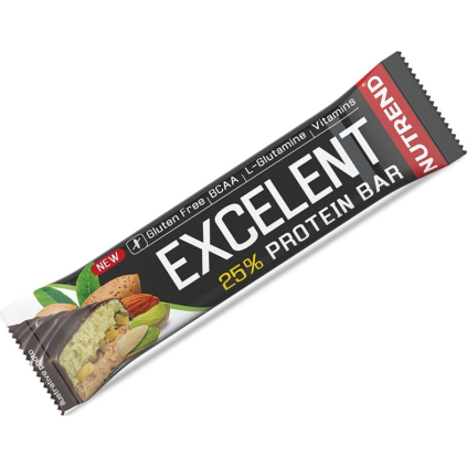 Nutrend Excelent Protein Bar Double 85g (Varianta Balení: 85g, Příchuť: čokoláda+nugát s brusinkami)
