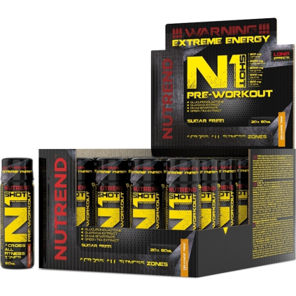 Nutrend N1 Shot 20x 60ml (Varianta N1 Shot 20x 60ml - orange fire)