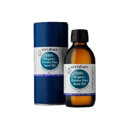 VIRIDIAN nutrition Organic Golden Flax Seed Oil 200 ml - EXP. 10/2025