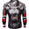 rashguard venum werewolf ls black grey fightexpert f3