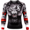 rashguard venum werewolf ls black grey fightexpert f1