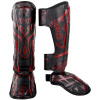 chranice holeni shinguards gladiator black red fightexpert f1