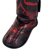 chranice holeni shinguards gladiator black red fightexpert f4