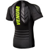 rashguard ss venum technical 2.0 black white f3