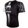 rashguard ss venum logos black white f2