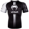 rashguard ss venum logos black white f1