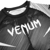 rashguard venum short sleeves nogi black white f5