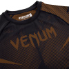 rashguard venum short sleeves nogi black brown f5