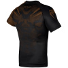 rashguard venum short sleeves nogi black brown f4